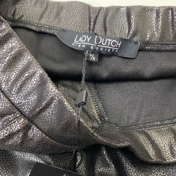 Lady Dutch crushed faux leather leggings - Picture 6 of 7